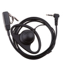 Advanced D Shape Police Earpiece Headset PPT Mic for Yaesu Vertex VX-1R 2R 3R 5R 150 160 180 210 210A Two Way Radio 3.5mm