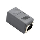 Cat5 Cat6 Cat7 RJ45 Lan Network Ethernet Cable Extender Joiner Adapter Coupler Connector 8P8C Straight Female to Female Gray