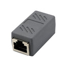 Cat5 Cat6 Cat7 RJ45 Lan Network Ethernet Cable Extender Joiner Adapter Coupler Connector 8P8C Straight Female to Female Gray
