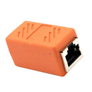 Cat5 Cat6 Cat7 RJ45 Lan Network Ethernet Cable Extender Joiner Adapter Coupler Connector 8P8C Straight Female to Female Orange