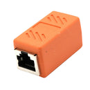Cat5 Cat6 Cat7 RJ45 Lan Network Ethernet Cable Extender Joiner Adapter Coupler Connector 8P8C Straight Female to Female Orange