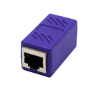 Cat5 Cat6 Cat7 RJ45 Lan Network Ethernet Cable Extender Joiner Adapter Coupler Connector 8P8C Straight Female to Female Purple