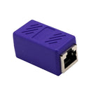Cat5 Cat6 Cat7 RJ45 Lan Network Ethernet Cable Extender Joiner Adapter Coupler Connector 8P8C Straight Female to Female Purple