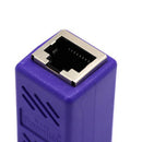 Cat5 Cat6 Cat7 RJ45 Lan Network Ethernet Cable Extender Joiner Adapter Coupler Connector 8P8C Straight Female to Female Purple