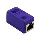 Cat5 Cat6 Cat7 RJ45 Lan Network Ethernet Cable Extender Joiner Adapter Coupler Connector 8P8C Straight Female to Female Purple