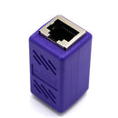 Cat5 Cat6 Cat7 RJ45 Lan Network Ethernet Cable Extender Joiner Adapter Coupler Connector 8P8C Straight Female to Female Purple