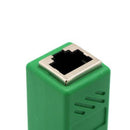 Cat5 Cat6 Cat7 RJ45 Lan Network Ethernet Cable Extender Joiner Adapter Coupler Connector 8P8C Straight Female to Female Green