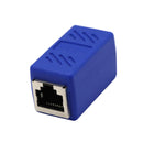 Cat5 Cat6 Cat7 RJ45 Lan Network Ethernet Cable Extender Joiner Adapter Coupler Connector 8P8C Straight Female to Female Blue