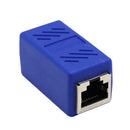 Cat5 Cat6 Cat7 RJ45 Lan Network Ethernet Cable Extender Joiner Adapter Coupler Connector 8P8C Straight Female to Female Blue