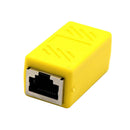 Cat5 Cat6 Cat7 RJ45 Lan Network Ethernet Cable Extender Joiner Adapter Coupler Connector 8P8C Straight Female to Female Yellow