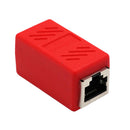 RJ45 Coupler Ethernet Cable Coupler LAN Connector Inline Cat7/Cat6/Cat5e Ethernet Cable Extender Adapter Joiner Female to Female Red