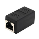 RJ45 Coupler Ethernet Cable Coupler LAN Connector Inline Cat7/Cat6/Cat5e Ethernet Cable Extender Adapter Joiner Female to Female Black