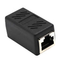 RJ45 Coupler Ethernet Cable Coupler LAN Connector Inline Cat7/Cat6/Cat5e Ethernet Cable Extender Adapter Joiner Female to Female Black