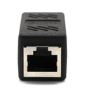 RJ45 Coupler Ethernet Cable Coupler LAN Connector Inline Cat7/Cat6/Cat5e Ethernet Cable Extender Adapter Joiner Female to Female Black
