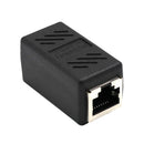 RJ45 Coupler Ethernet Cable Coupler LAN Connector Inline Cat7/Cat6/Cat5e Ethernet Cable Extender Adapter Joiner Female to Female Black