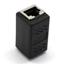 RJ45 Coupler Ethernet Cable Coupler LAN Connector Inline Cat7/Cat6/Cat5e Ethernet Cable Extender Adapter Joiner Female to Female Black