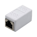 Cat5 Cat6 Cat7 RJ45 Lan Network Ethernet Cable Extender Joiner Adapter Coupler Connector 8P8C Straight Female to Female White