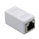 Cat5 Cat6 Cat7 RJ45 Lan Network Ethernet Cable Extender Joiner Adapter Coupler Connector 8P8C Straight Female to Female White