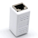 Cat5 Cat6 Cat7 RJ45 Lan Network Ethernet Cable Extender Joiner Adapter Coupler Connector 8P8C Straight Female to Female White