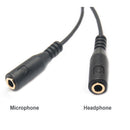3.5mm Mic & Stereo Audio Y Splitter, 3.5mm Male to Dual 3.5 Female Mic & Stereo Audio Y Splitter Cable Cord Auxiliary Audio Cable