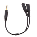 3.5mm Mic & Stereo Audio Y Splitter, 3.5mm Male to Dual 3.5 Female Mic & Stereo Audio Y Splitter Cable Cord Auxiliary Audio Cable