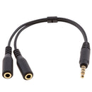 3.5mm Mic & Stereo Audio Y Splitter, 3.5mm Male to Dual 3.5 Female Mic & Stereo Audio Y Splitter Cable Cord Auxiliary Audio Cable