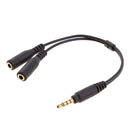 3.5mm Mic & Stereo Audio Y Splitter, 3.5mm Male to Dual 3.5 Female Mic & Stereo Audio Y Splitter Cable Cord Auxiliary Audio Cable