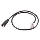 3.5mm Female to RJ9 Male Plug Headset Jack Phone Audio Adapter Cable