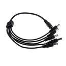 DC 1 F to 5 M Output Power Splitter Cable Y Adapter For CCTV Accessories