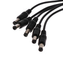 DC 1 F to 5 M Output Power Splitter Cable Y Adapter For CCTV Accessories