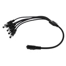 DC 1 F to 5 M Output Power Splitter Cable Y Adapter For CCTV Accessories