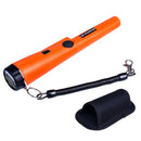 Professional Metal Detector portable + Holster Treasure Hunting Unearthing Tool Buzzer Vibration Automatic Tuning Orange