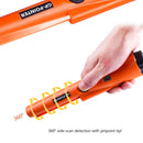 Professional Metal Detector portable + Holster Treasure Hunting Unearthing Tool Buzzer Vibration Automatic Tuning Orange