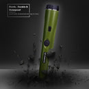 Professional Metal Detector portable + Holster Treasure Hunting Unearthing Tool Buzzer Vibration Automatic Tuning Green