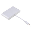 4in1 Hub Type C To HDMI 4K USB 3.0 Ethernet (RJ45 Port) USB-C Adapter for New MacBook/MaBook Pro 2016/2017, Samsung S8/S8 Plus Silver