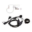 Mic Microphone Covert Acoustic Tube Earpiece Headset with Finger PTT for Kenwood Two Way Radio Walkie Talkie 2pin