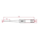 2 pieces Insulation Piercing Needle Non-destructive Pin Test Probes 4mm Banana Socket for Car Tester Red/Black