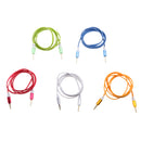 3FT/1M 3.5mm Male to Male Gold Plate Car Aux Audio Cord - 3.5mm Flat Noodle Audio Cable Gold Plated Male to Male Â– No Tangles