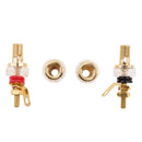 2-Pack 4mm Banana Plug Socket Connector Binding Post for Amplifier Speaker Terminal In-Wall Plate