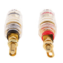 2-Pack 4mm Banana Plug Socket Connector Binding Post for Amplifier Speaker Terminal In-Wall Plate