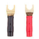2 Pcs Copper Speaker Cable Spade Connector Terminal Plug Gold Plated,Soldering Stereo Speaker DIY