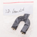 3.5mm Stereo Audio Splitter Earphone Headphone 2 Way Adaptor Keyring Black