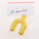 3.5mm Stereo Audio Splitter Earphone Headphone 2 Way Adaptor Keyring Yellow