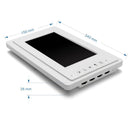 7'' LCD Video Door Phone Intercom Doorbell, Remote Unlock Night Vision Security Camera Home Surveillance with 1 Monitors-EU
