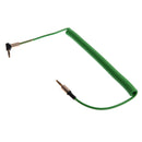 3.5mm Auxiliary Audio Male to Male Cable 90 Degree Right Angle Line Green