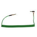 3.5mm Auxiliary Audio Male to Male Cable 90 Degree Right Angle Line Green