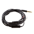 3.5mm Jack DIY Earphone Headphone Audio Cable Replacement Cord Wire 125cm Black