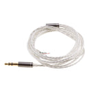 3.5mm Jack DIY Earphone Headphone Audio Cable Replacement 125cm Gray