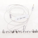 3.5mm Jack DIY Earphone Headphone Audio Cable Replacement 125cm Gray