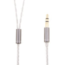 3.5mm Jack DIY Earphone Headphone Audio Cable Replacement 125cm Gray